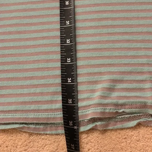 Spring has sprung Light Aqua Green and Gray Women's Maxi Skirt - Picture 6 of 7